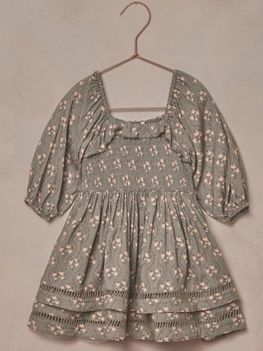 Noralee Elodie Dress Pine Floral Girls Size 10 Sold Out Rare